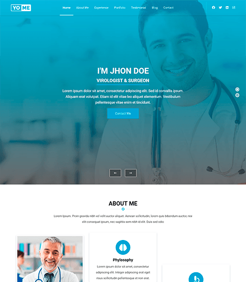 Doctor resume template