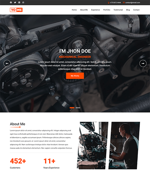 Mechanic resume template